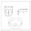 850mm Beige Traditional Freestanding Vanity Unit with Basin and Black Handles - Kentmere