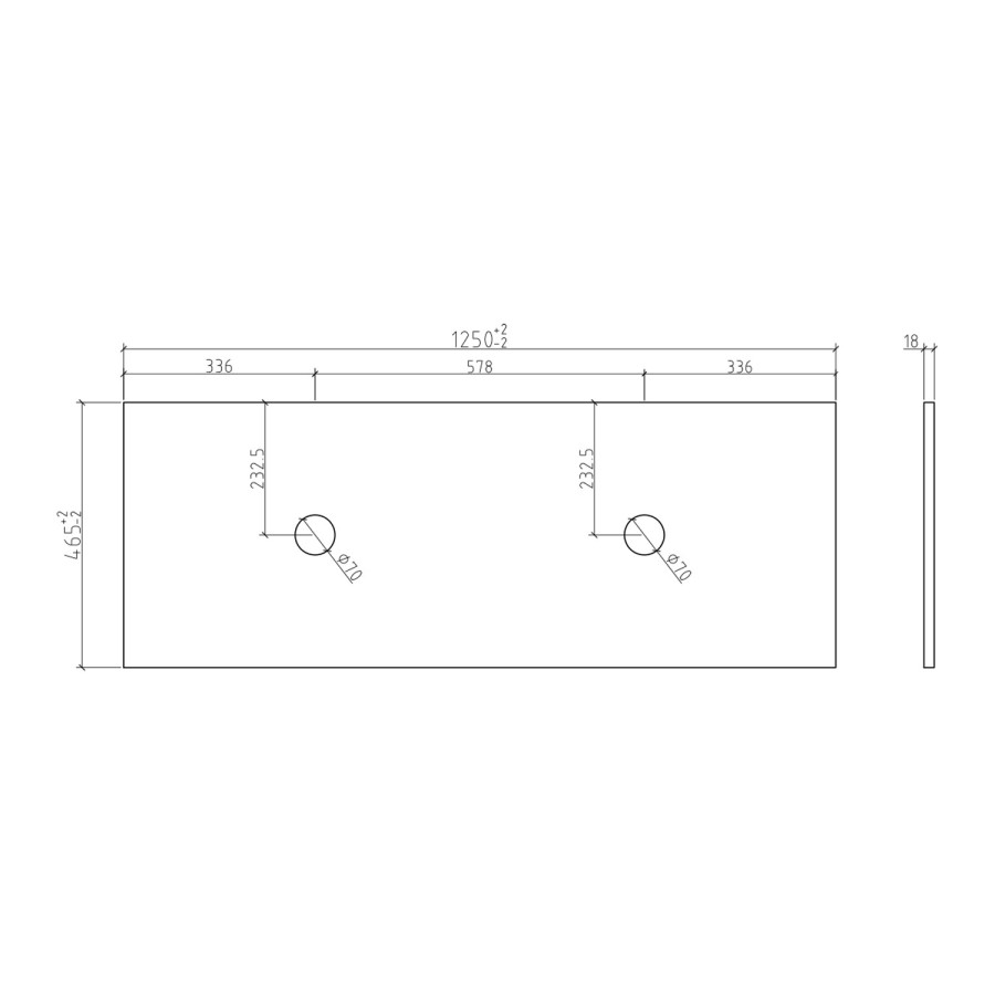 1250mm Beige Traditional Freestanding Vanity Unit with Wood Effect Top and Chrome Handles  - Kentmere