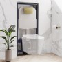 1168mm Wall Hung Toilet Frame & Brass Pnuematic Dual Flush Plate with Concealed Cistern - Elira