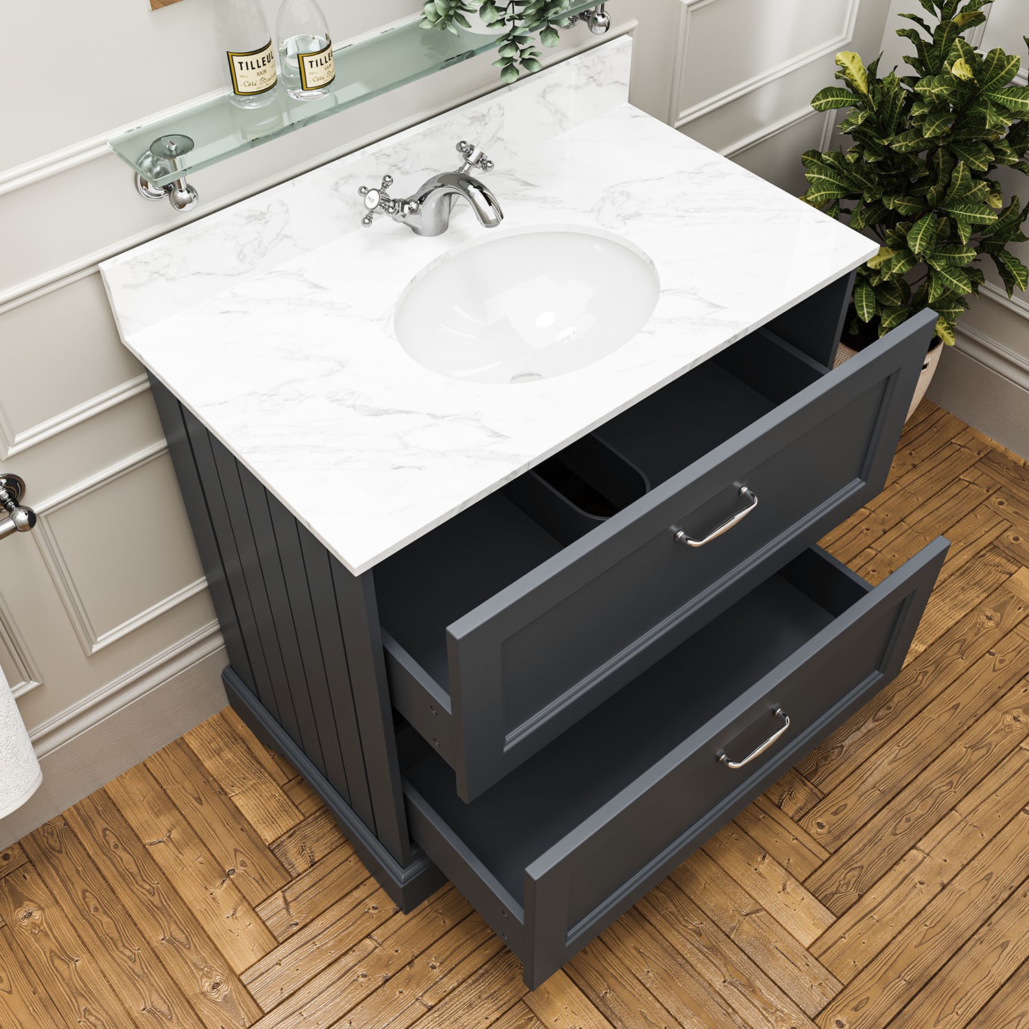 Marble Top Vanity Bathroom