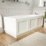 Ashbourne Wooden 1700mm Bath Panel - White