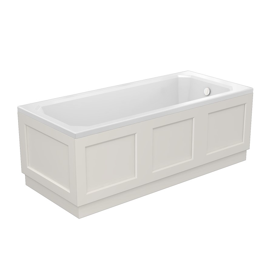 Ashbourne Wooden 1700mm Bath Panel - White