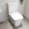 Grade A1 - Close Coupled Rimless Toilet with Soft Close Seat - Boston