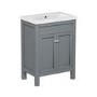 Grade A1 - Close Coupled Toilet and Basin Vanity Unit Bathroom Suite - Avebury