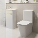 BUN/BeBa_27552/85080 Close Coupled Toilet and Basin Vanity Unit Bathroom Suite - Pendle