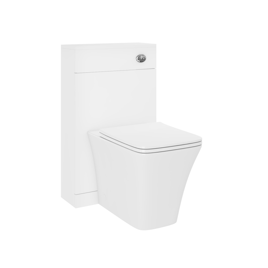 Grade A1 - Back To Wall Rimless Toilet with Soft Close Seat - Boston