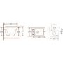 Grade A1 - Wall Hung Rimless Toilet with Soft Close Seat - Boston