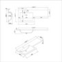 Grade A1 - 1100mm Grey Toilet and Sink Unit Left Hand with Chrome Fittings - Ashford