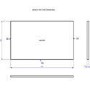 Grade A2 - 800mm Grey Wall Hung Countertop Vanity Unit with Basin - Roxbi