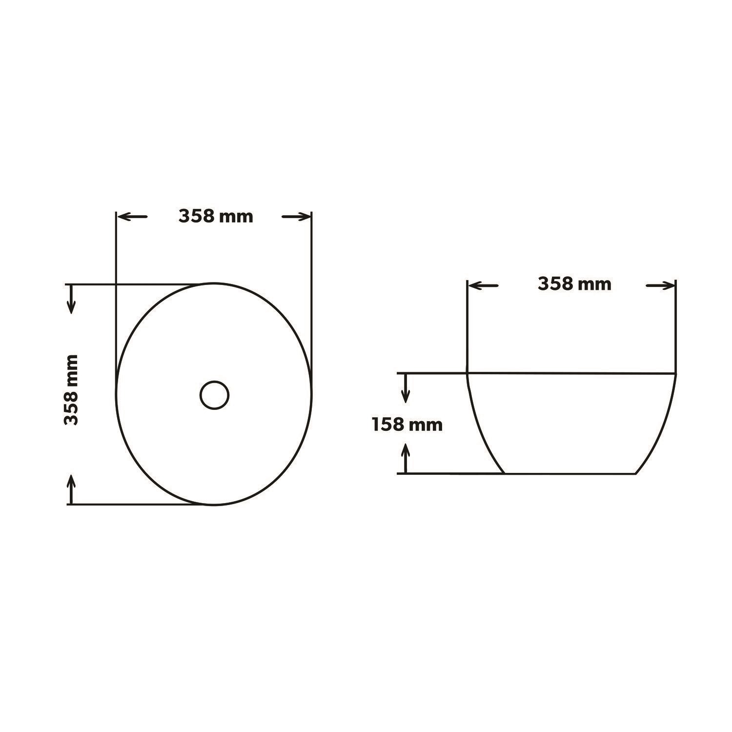 800mm Black Wall Hung Countertop Vanity Unit with Basin Roxbi