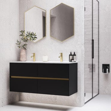 Black Bathroom Furniture Better Bathrooms, Small Sink Vanity Unit Black