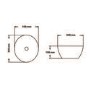 Grade A2 - 1200mm Black Wall Hung Double Countertop Vanity Unit with Basin - Roxbi