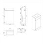 Grade A2 - 900mm Wood Effect Cloakroom Toilet and Sink Unit only with Chrome Fittings - Ashford