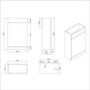 Grade A2 - 900mm Wood Effect Cloakroom Toilet and Sink Unit only with Chrome Fittings - Ashford