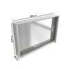 1200mm Concrete Effect Wall Hung Basin Vanity Unit with Cabinet and Mirror - Arragon