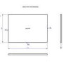 600mm Wood Effect Freestanding Countertop Vanity Unit with Basin - Roxbi