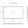 Grade A1 - 800mm Wood Effect Wall Hung Countertop Vanity Unit with Basin - Roxbi