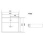 ONLY OPENED - Black Wall Hung Cloakroom Basin 330mm - Houston