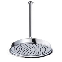 200mm Chrome Traditional Shower Head with Ceiling Arm 200mm Chrome Traditional Shower Head with Ceiling Arm