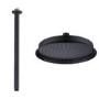 Grade A1 - Black Shower Head with Ceiling Arm - Camden