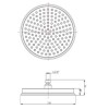 230mm Black Traditional Shower Head with Ceiling Arm
