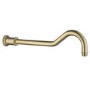 Grade A2 - 250mm Brushed Brass Shower Head with Wall Arm