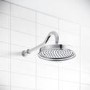 Grade A1 - Chrome Concealed Shower Mixer with Dual Control & Round Wall Mounted Head and Handset - Camden