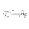 Grade A1 - Chrome Concealed Shower Mixer with Dual Control &amp; Round Wall Mounted Head and Handset - Camden