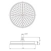 Grade A1 - Chrome Concealed Shower Mixer with Dual Control &amp; Round Wall Mounted Head and Handset - Camden