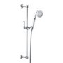 Grade A1 - Chrome Dual Outlet Wall Mounted Thermostatic Mixer Shower with Hand Shower - Camden