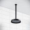 Black Single Outlet Ceiling  Mounted Thermostatic Mixer Shower - Camden