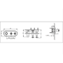 Black Dual Outlet Wall Mounted Thermostatic Mixer Shower Set with Hand Shower  - Camden