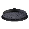 Grade A1 - Black Concealed Shower Mixer with Dual Control &amp; Round Wall Mounted Head and Handset - Camden