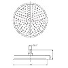 Grade A1 - Black Concealed Shower Mixer with Dual Control &amp; Round Wall Mounted Head and Handset - Camden