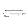Grade A1 - Black Concealed Shower Mixer with Dual Control &amp; Round Wall Mounted Head and Handset - Camden
