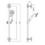 Black Dual Outlet Wall Mounted Thermostatic Mixer Shower Set with Hand Shower  - Camden