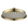 Brushed Brass Single Outlet Wall Mounted Thermostatic Mixer Shower - Camden