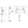 Brushed Brass Single Outlet Thermostatic Mixer Shower with Hand Shower  - Camden