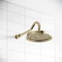 Brushed Brass Concealed Thermostatic Mixer Shower with Wall Shower Head, Slide Rail & Hand Shower - Camden