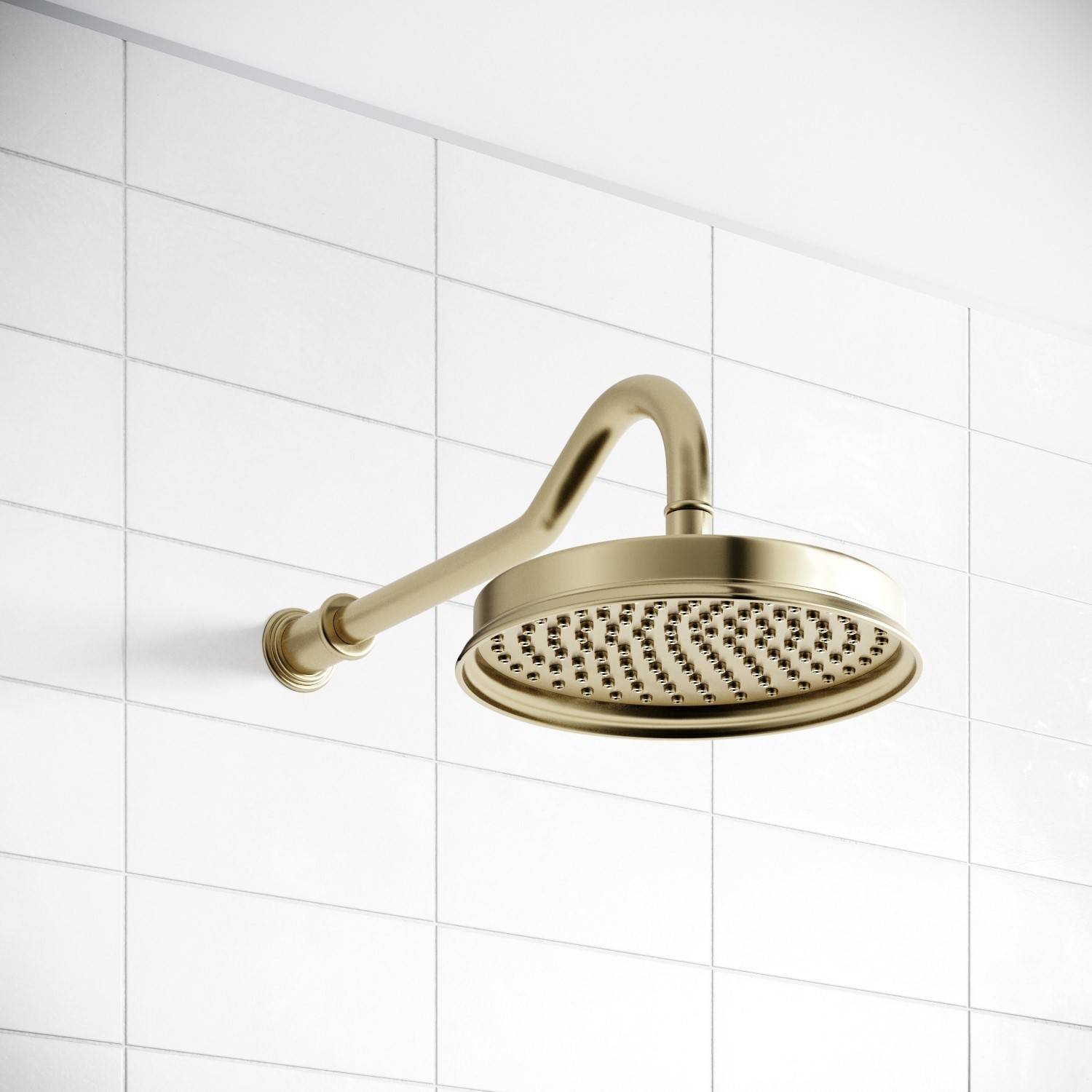 Aeris Brushed Brass Round Concealed Valve Wall Drencher Fixed Bracket Handset Shower Kit | BATH SUPERMARKET Aeris Brushed Brass Round Concealed Valve Wall Drencher Fixed Bracket Handset Shower Kit | BATH SUPERMARKET