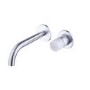 Marble Chrome Wall Mounted Bath and Wall Mounted Basin Tap Set - Lorano