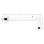 Chrome Dual Outlet Wall Mounted Thermostatic Mixer Shower with Hand Shower - Axel
