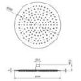 Chrome Dual Outlet Ceiling Mounted Thermostatic Mixer Shower with Hand Shower - Axel