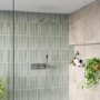 Grade A2 - Chrome Dual Outlet Wall Mounted Thermostatic Mixer Shower with Hand Shower - Flow