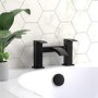 GRADE A1 - Black Bath Mixer Tap - Wave