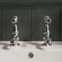 Chrome Traditional Basin Pillar Taps & Bath Filler Tap Pack - Helston