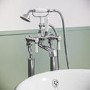 Grade A1 - Chrome Freestanding Bath Shower Mixer Tap - Helston