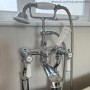 Grade A1 - Chrome Freestanding Bath Shower Mixer Tap - Helston