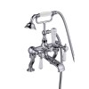 Chrome Wall Mounted Bath Shower and Basin Tap Pack - Helston