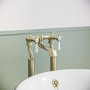 Gold Freestanding Bath Mixer Tap - Helston